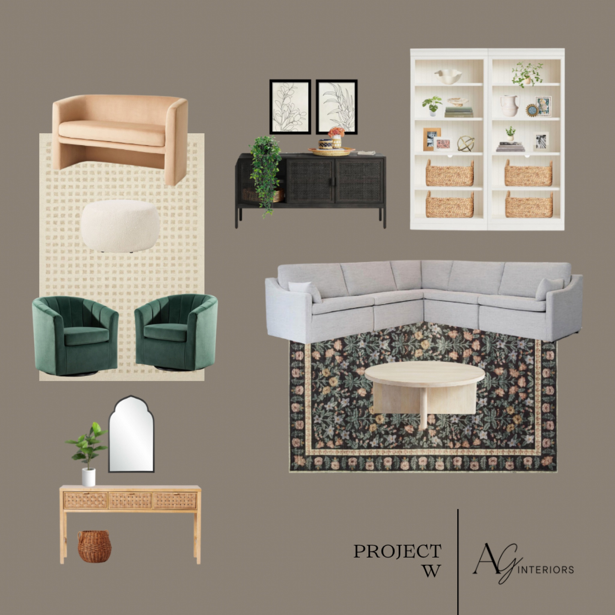 Open concept living room design!

- transitional modern, trendy, conversation area, shelf styling, console table, wall mirror, sideboard, coffee table, area rug, loveseat, swivel chair -



#LTKhome #LTKfamily #LTKover40