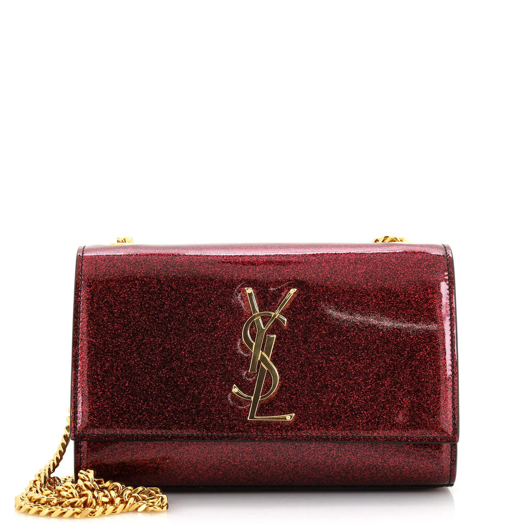 Classic Monogram Crossbody Bag Glitter Patent Small | Rebag