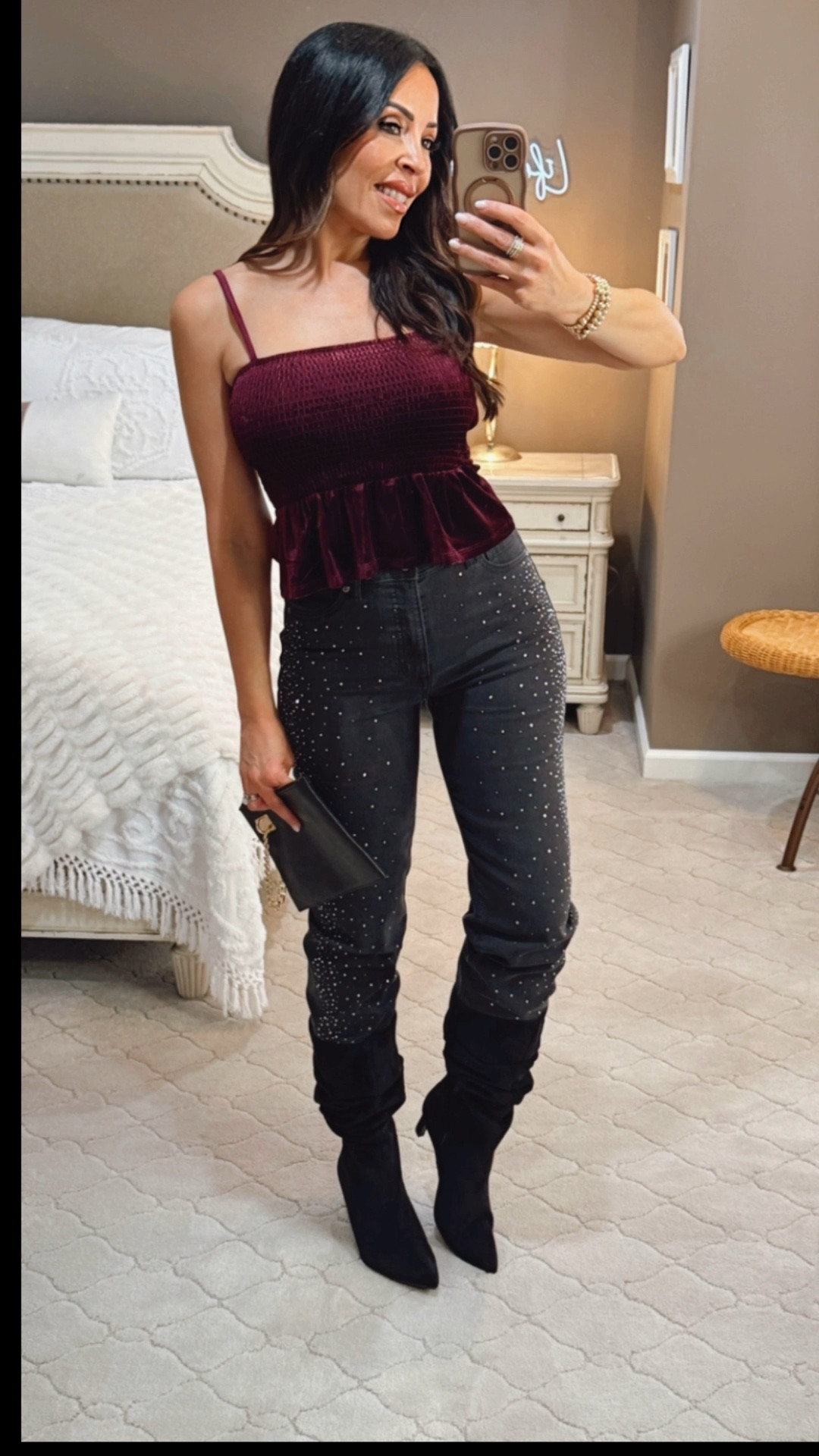 Trend alert is officially activated! 🔥 We're checking off all the must-haves: rich velvet, dazzling sparkle studs, and pointed suede kitten heel boots. This is the ultimate night-out look.
Love it? Shop this exact outfit immediately! 🛍️
#TrendyFashion #VelvetAndSparkle #KittenHeels #OOTN #ShopTheLook #NightOutStyle #walmartstyle #thabksgiving

#LTKHoliday #LTKSeasonal #LTKOver40