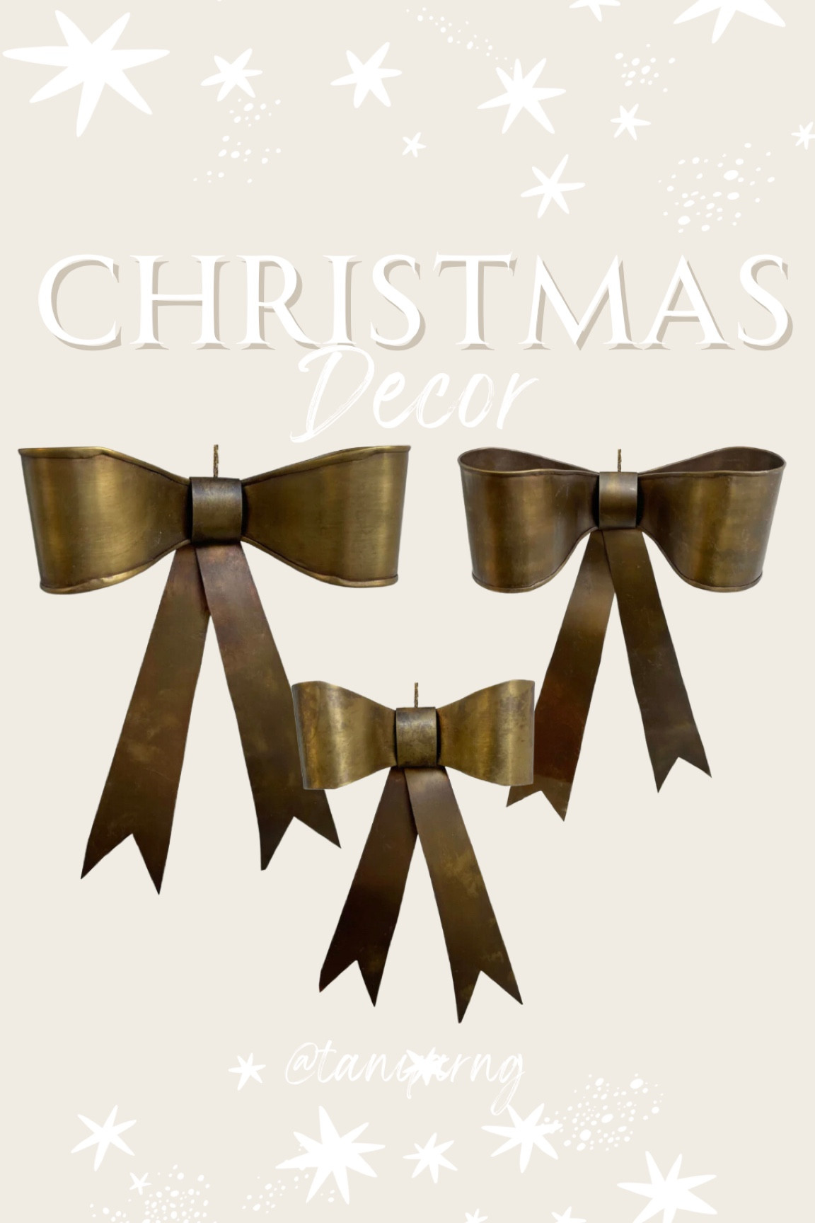 Metal Christmas Bows

#LTKhome #LTKHoliday #LTKSeasonal