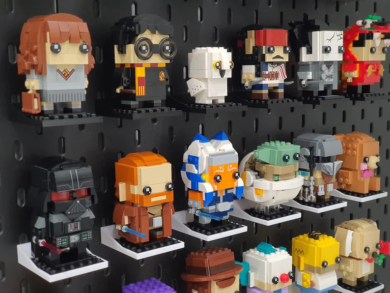 Ikea Skadis Lego Brickheadz Display Shelf and for Lego 8x8 Plates - Etsy | Etsy (US)