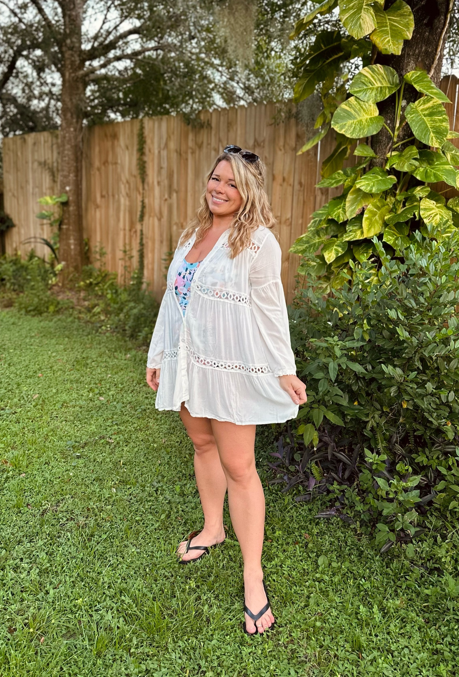 Looking for the perfect bathing suit cover up for a cruise, bachelorette party weekend, pool party, beach day or island vacation .

Lace cover up
Crochet cover up
Swim suit cover
Vacation clothing
Midsize swim
Midsize fashion
Midsize outfit
Midsize style
White swim cover
Flowy beachwear


#LTKmidsize #LTKswim #LTKstyletip