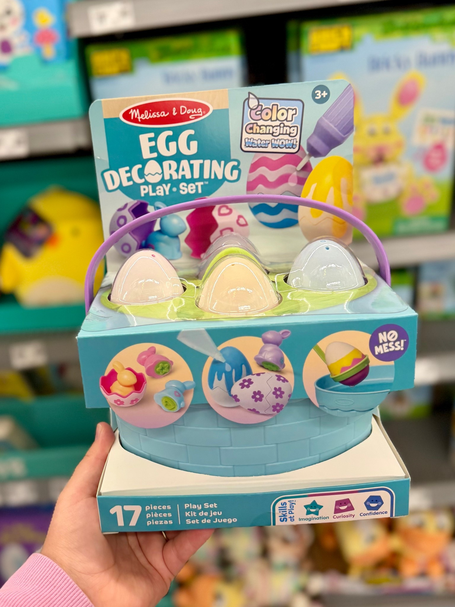 This egg decorating toy is so cool! You only need water and it can be reused again and again! Link below. #ad 