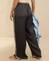 Aerie Off-Duty Satin Piping Trouser PJ | American Eagle Outfitters (US & CA)
