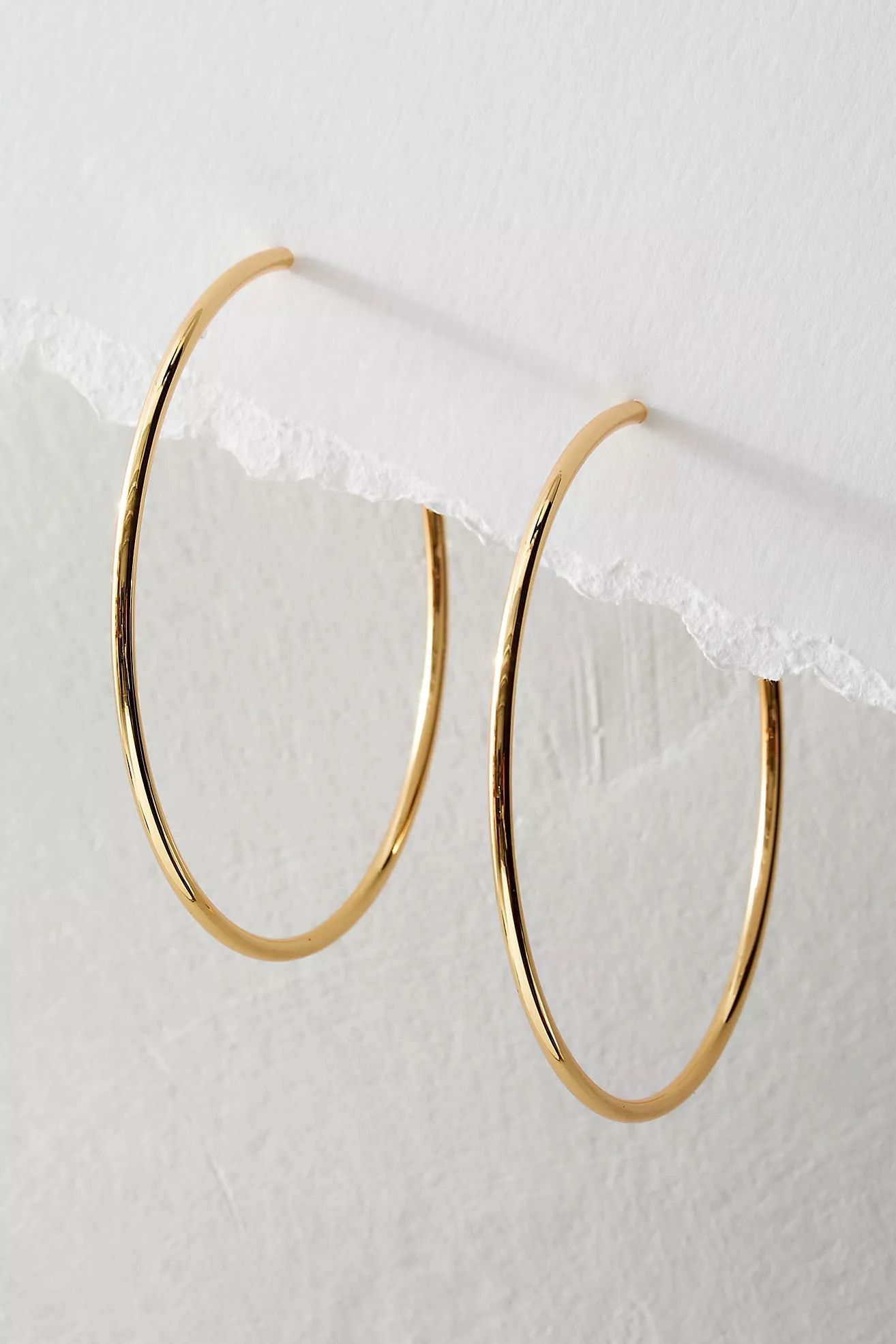 14k Gold Plated Omega Hoops | Free People (Global - UK&FR Excluded)