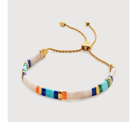 Delphi Multi Gemstone Friendship Bracelet | Monica Vinader (US)
