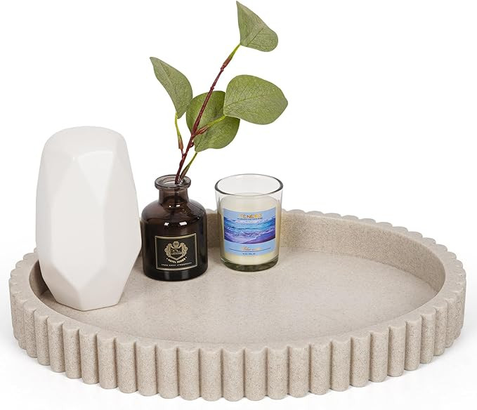 Oval Tray for Coffee Table Decor, 13" Resin Coffee Table Trays, Table Centerpieces Decorative Tra... | Amazon (US)