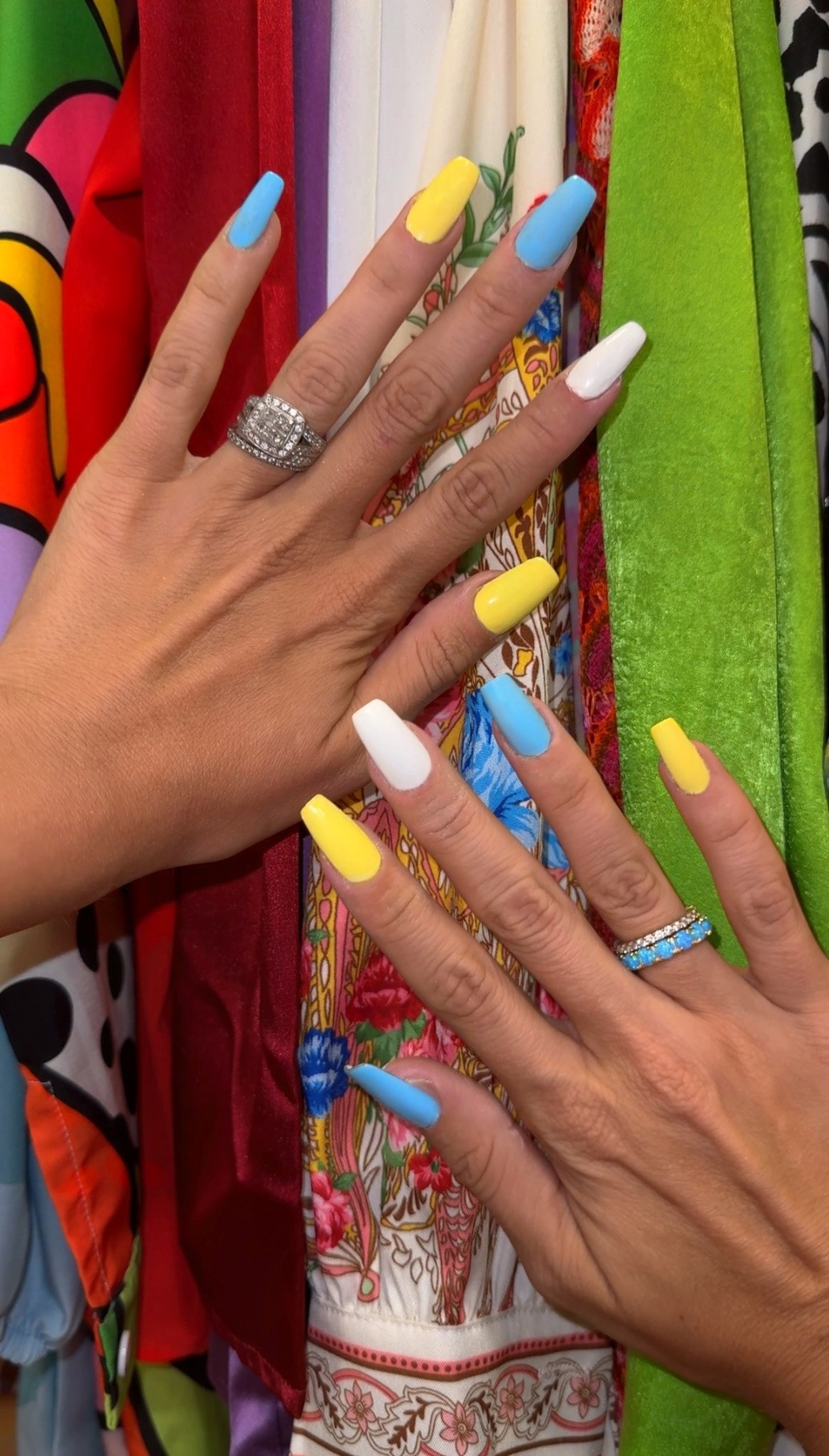 Holding onto those summer as long as possible …but fully stocked with all the color combos for fall too 💅✨ I used the brand new China Glaze color lineup and love how easy it is to mix and match!! Y’all know I love a long nail, so had to add a little length and keep them *extra* fun. 

WHAT I USED: 
- Clear nail extensions 
- Clear nail glue 
- China Glaze “Chalk Me Up”
- China Glaze “Holy Sugar” 
- China Glaze “White on White” 

I have the full fall lineup ready to transition colors as soon as the leaves start to change. Make sure you’re stocked up, besties! Lineup linked here. 💅

#LTKBeauty #LTKSeasonal #LTKFallSale