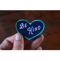 Mini Be Kind Patch - Mindfulness & Kindness Iron On Patches | Etsy (US)