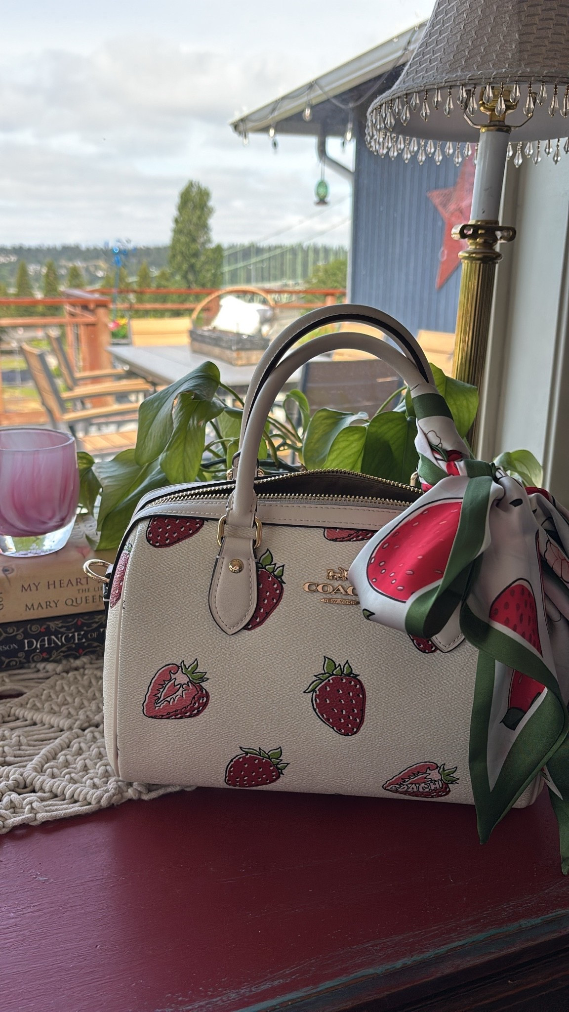 Compliments on this purse every time I leave the house 🍓🌿