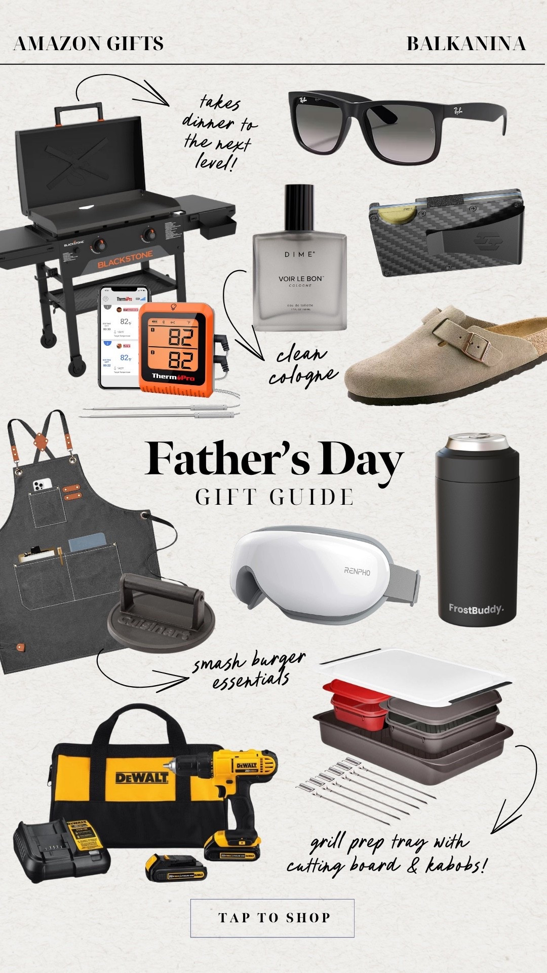 Father's Day Gift Guide, all from Amazon! Guaranteed to get here before Father's Day! From grilling essentials to handyman dads I got you covered! Things they'll actually use and want! 

Father's Day gift guide, Amazon gift guide, gifts for dad

#LTKSeasonal #LTKMens #LTKHome