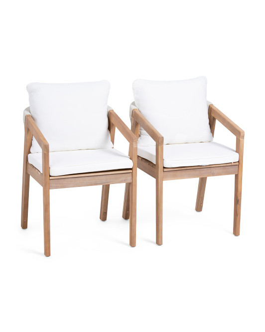 Set Of 2 21x30 Outdoor Arm Chairs | TJ Maxx