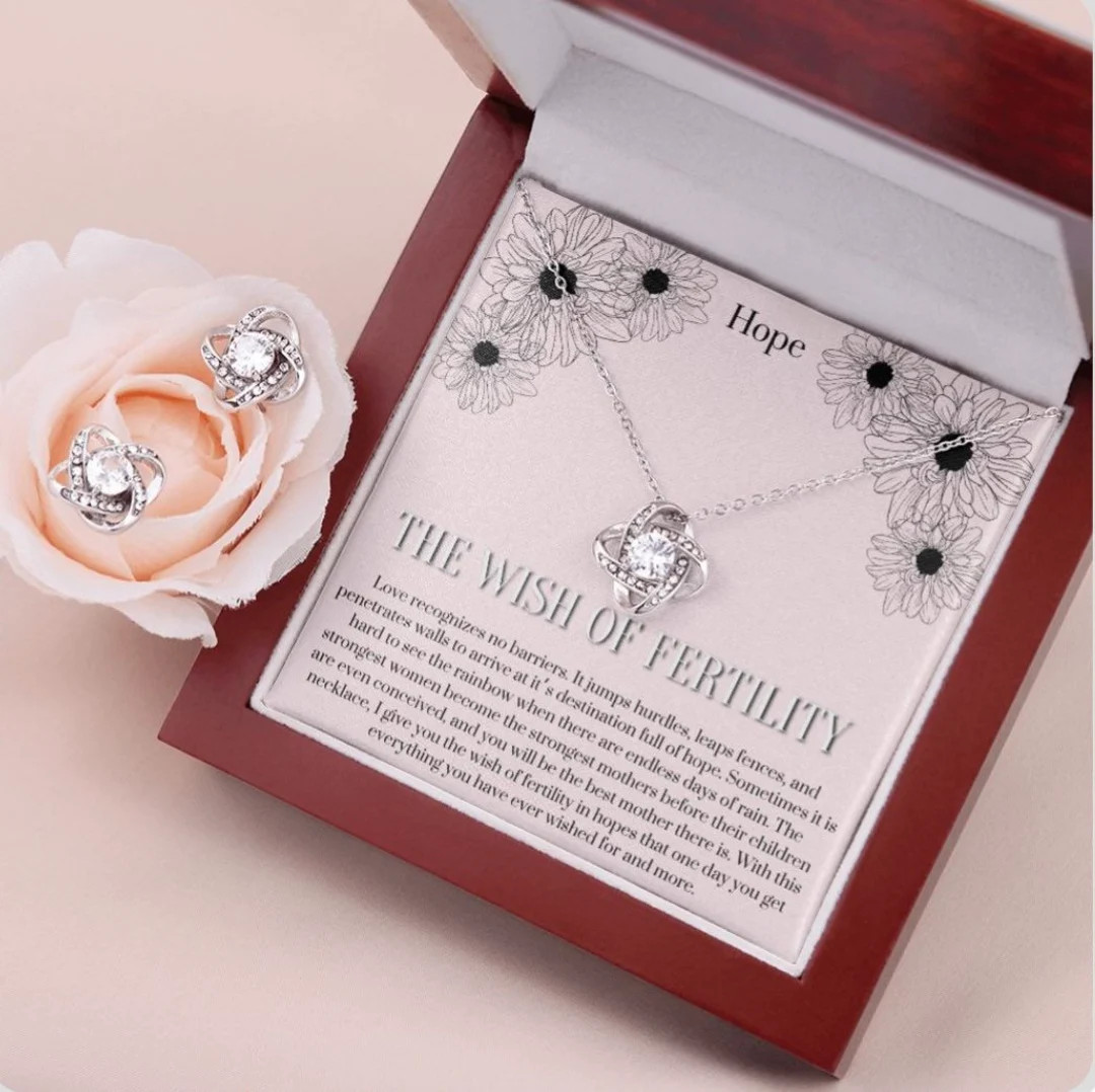 Fertility Wish Gift, Love Knot necklace, Support Gift, Infertility Gifts, Fertility Gifts, Miscar... | Etsy (US)