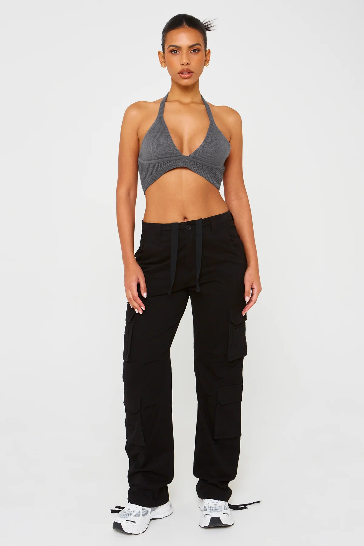 Black Vintage Wide Leg Cargo Pants | Luxe to Kill