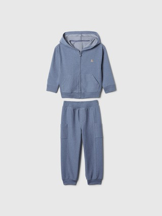 babyGap Textured Sweat Set | Gap (US)