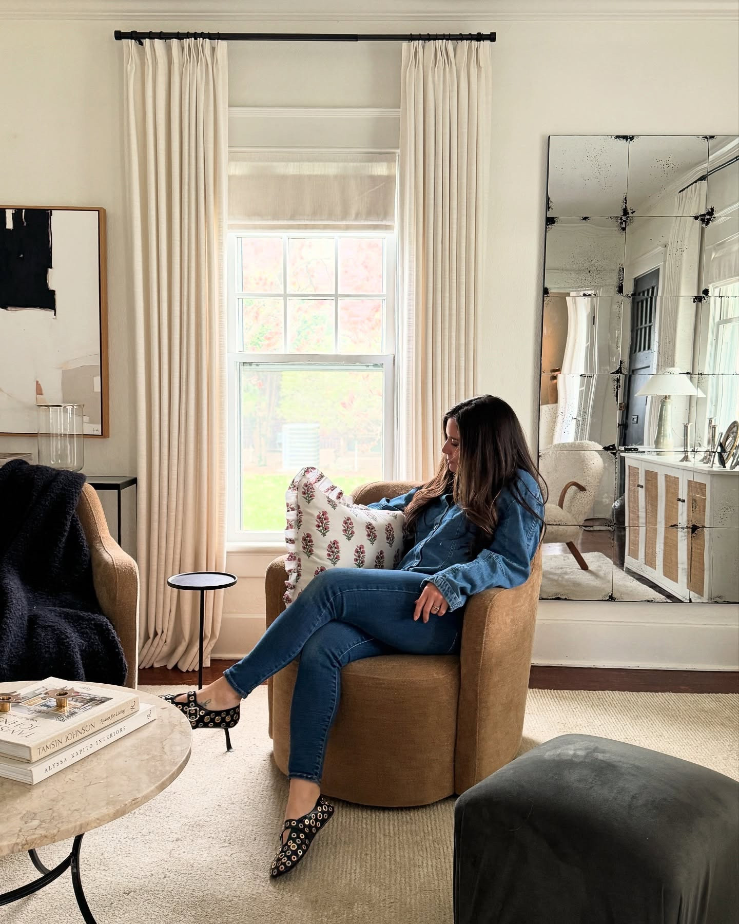 My favorite pillow is a ruffled pillow 🫶 I linked mine + a roundup of other favorites on the blog!