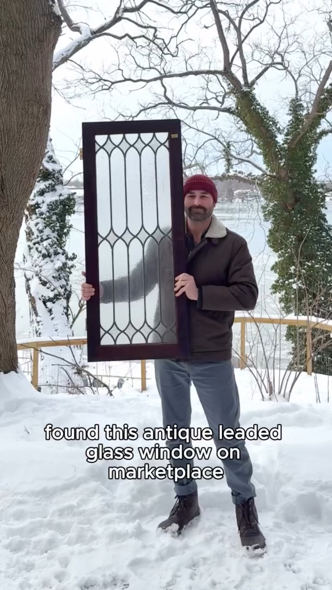 Building a secret door out of an antique leaded glass window I thrifted on Marketplace! A convenient and beautiful DIY project that we’ll be enjoying all winter. 
-Comment TOOLS for a list of tools I used to make this a reality!
-Follow along as we design, restore, and renovate my family’s vintage home built in 1959!