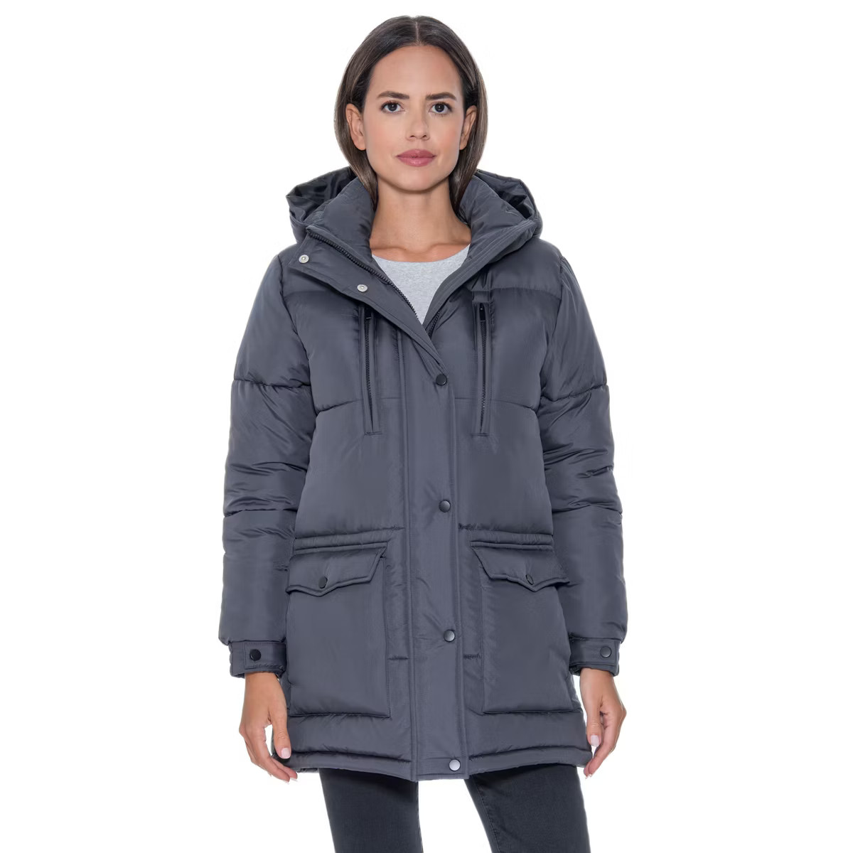 Women's Winter Puffer Parka Coat - S.E.B. By SEBBY | Target