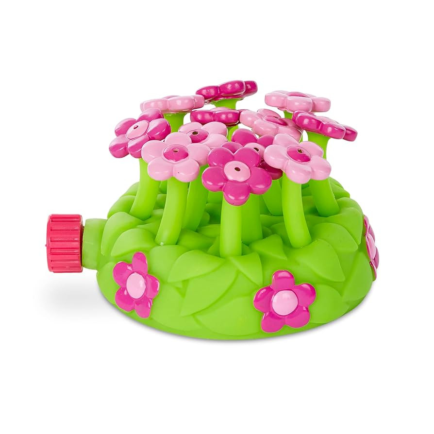 Melissa & Doug Sunny Patch Pretty Petals Flower Sprinkler Toy With Hose Attachment | Amazon (US)