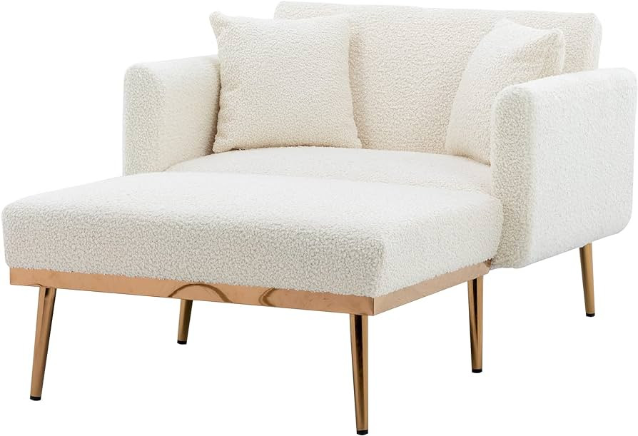 Amazon.com: SULOPS Convertible Chaise Lounge Chair with Ottoma, Recliner Chair 3 in 1 Modern Acce... | Amazon (US)