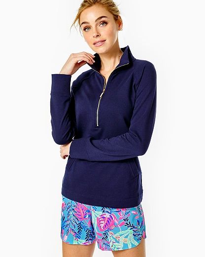 Lilly Pulitzer Lilly Pulitzer Womens Skipper Solid Popover | Lilly Pulitzer