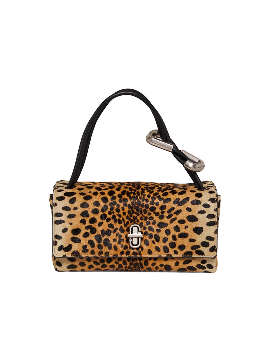 Women's Mini Dual Cheetah-Print Top Handle Bag - Black Multi | Saks Fifth Avenue