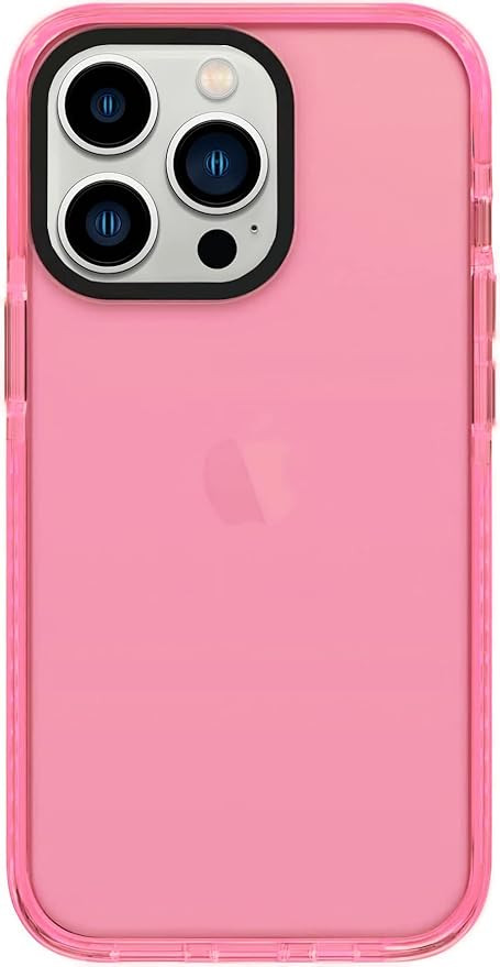 Neon Clear iPhone 14 Pro Max Case, Retro Design, Camera Protector, Silicone Shockproof Cover, 6.7... | Amazon (US)