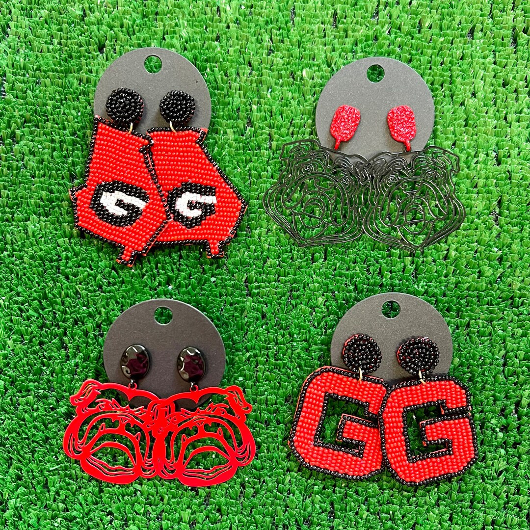 Game Day Bulldog Earrings! Football! Baseball! Basketball! Georgia! Sic em! | Etsy (US)