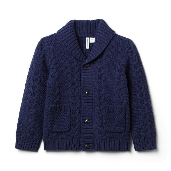 The Cable Knit Shawl Collar Cardigan | Janie and Jack