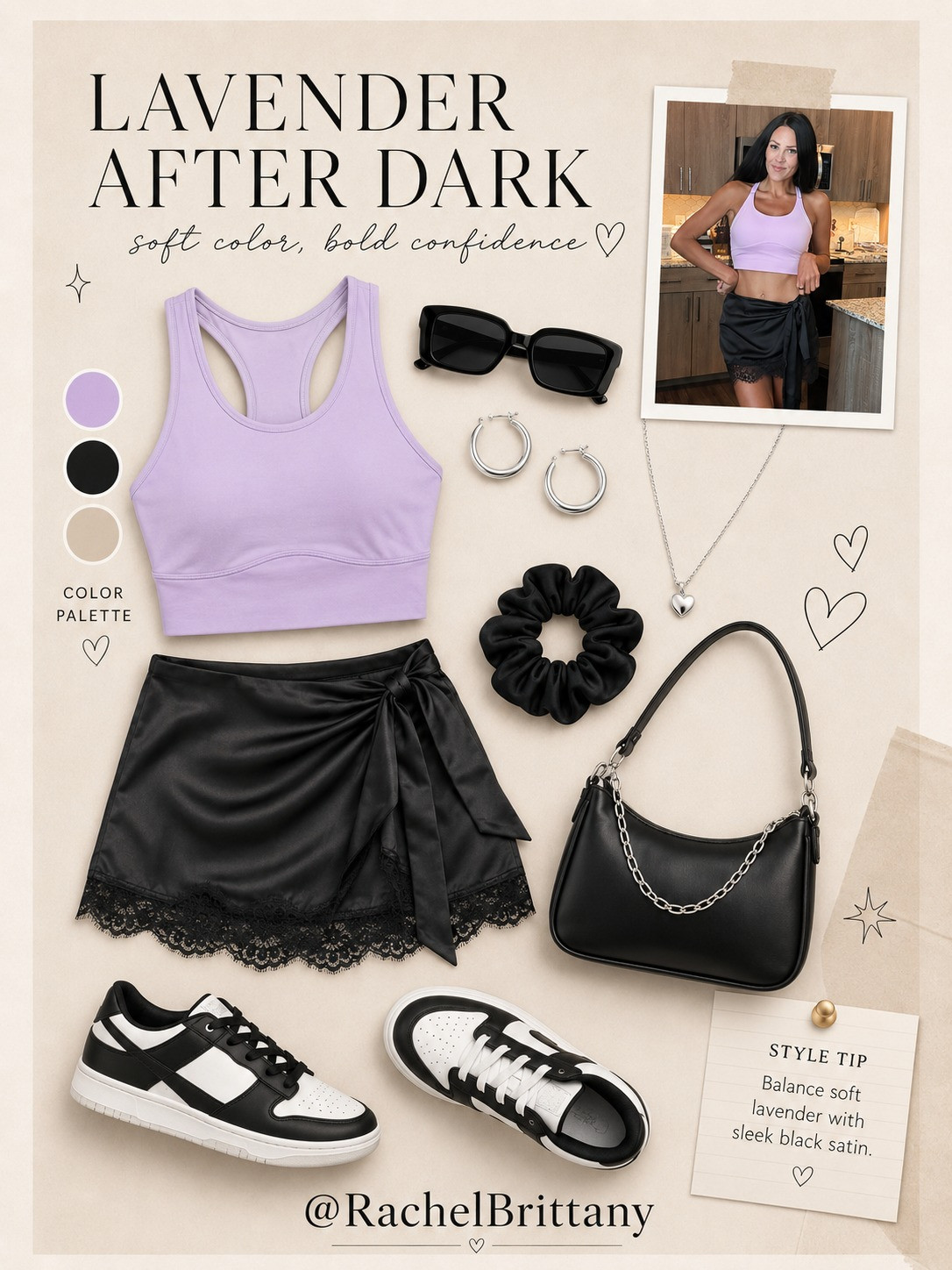 Feeling confident and chic in this soft lavender and sleek black outfit. Perfect for any vibe! #LavenderAfterDark
 

 #LTKU #LTKSaleAlert #LTKPlusSize
