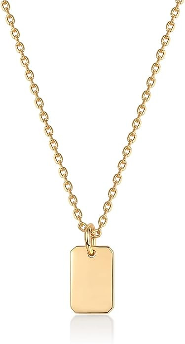 PAVOI 14K Gold Plated Dainty Cubic Zirconia Pendant Necklace for Women | Dot, Elephant, Butterfly... | Amazon (US)