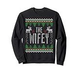 Wifey Hubby Matching Ugly Christmas Sweater Party Sweatshirt | Amazon (US)