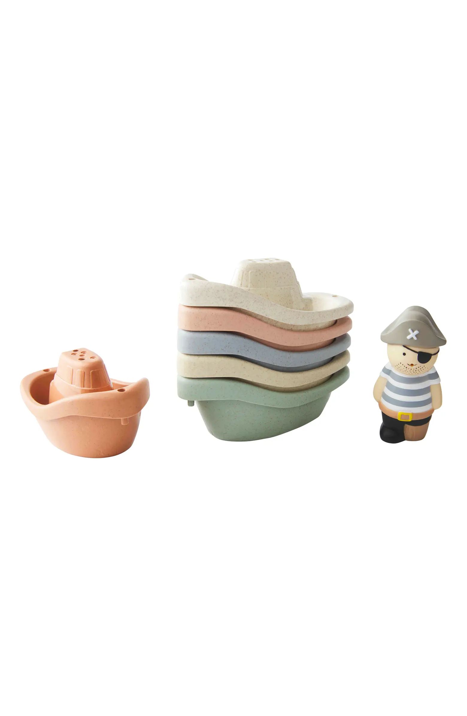 Mud Pie Pirate Stacking Boat Bath Toy Set | Nordstrom | Nordstrom