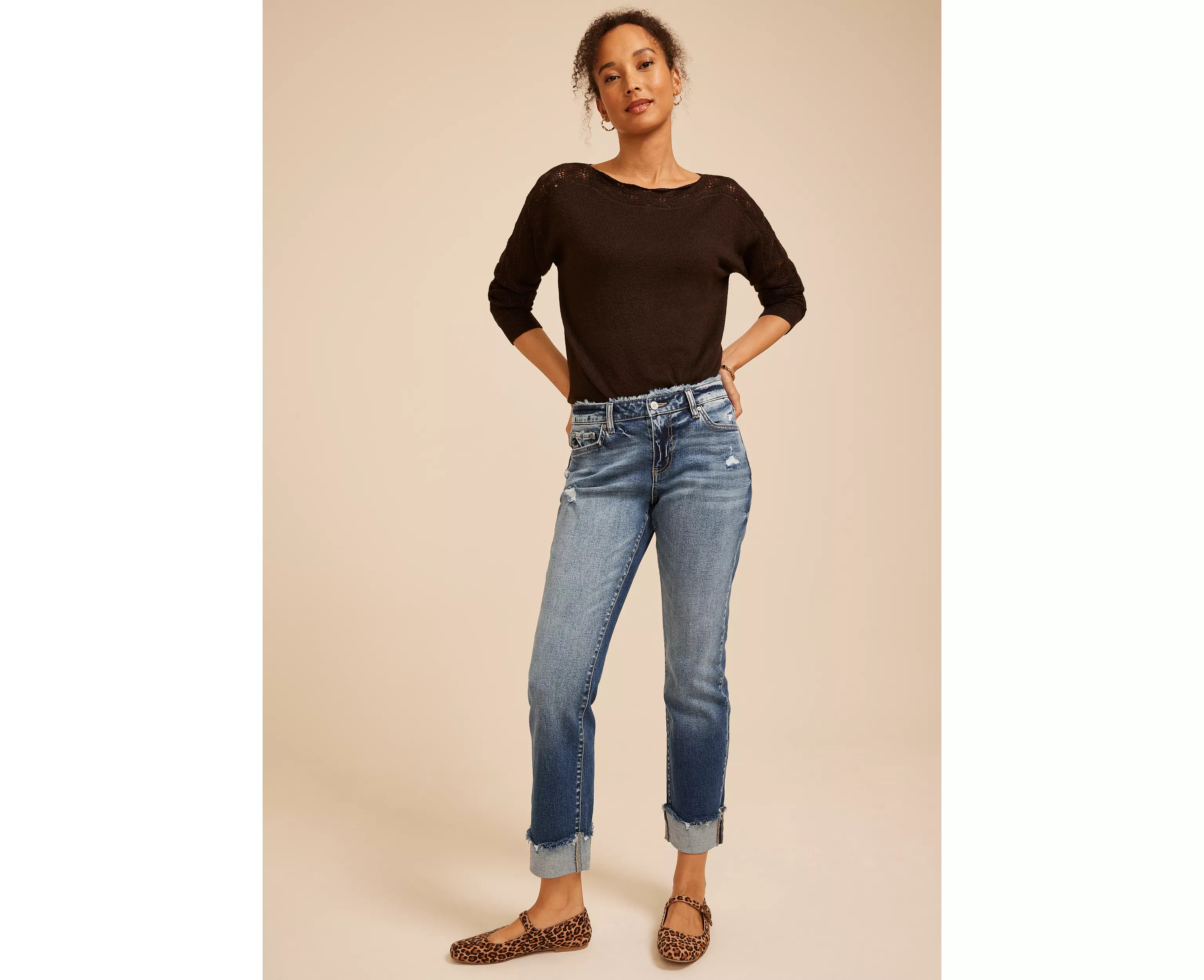 KanCan\u2122 Mid Rise Fray Waist Straight Jeans | maurices | Maurices