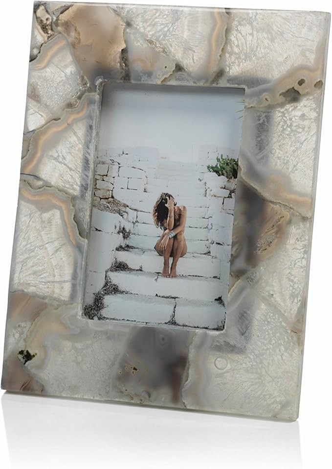 "Preto" 4" x 6" Agate Picture Frame | Amazon (US)