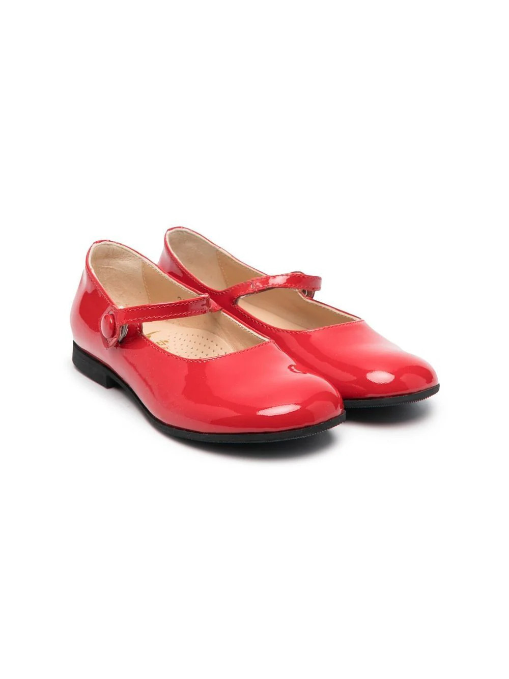 Gallucci Kids - Sapatilha com fivela - kids - couro de bezerro/Couro Envernizado/borracha - 19 - Vermelho | Farfetch (BR)