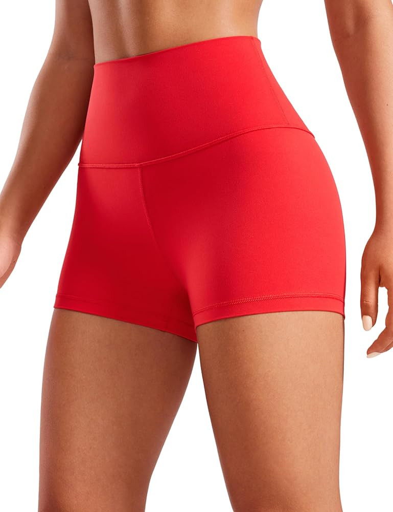 CRZ YOGA Butterluxe Biker Shorts 2.5"- High Waisted Yoga Workout Spandex Womens Running Volleybal... | Amazon (US)