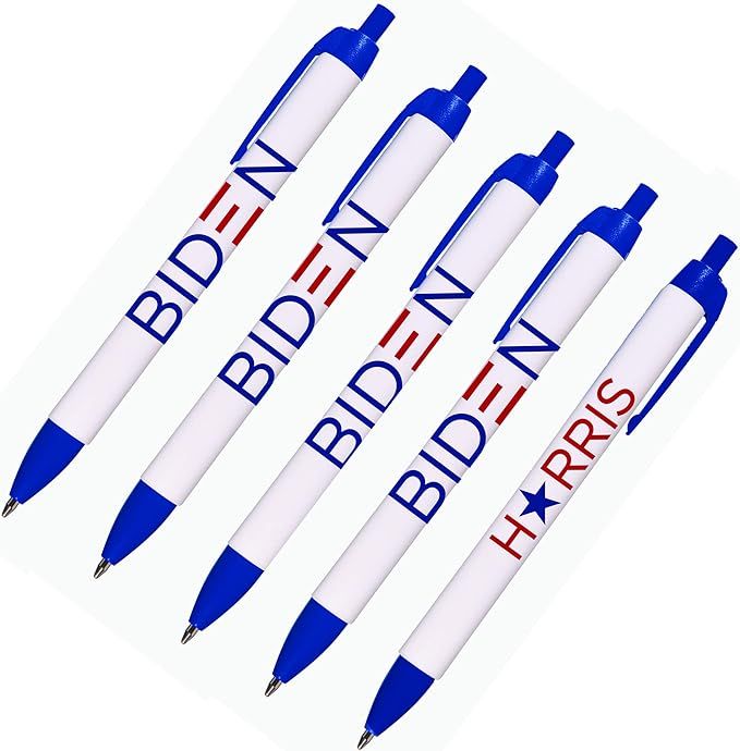 Biden-Harris 2020 Ballpoint Pens – 5 Pack – Black Ink – Made in the USA – Support the Dem... | Amazon (US)