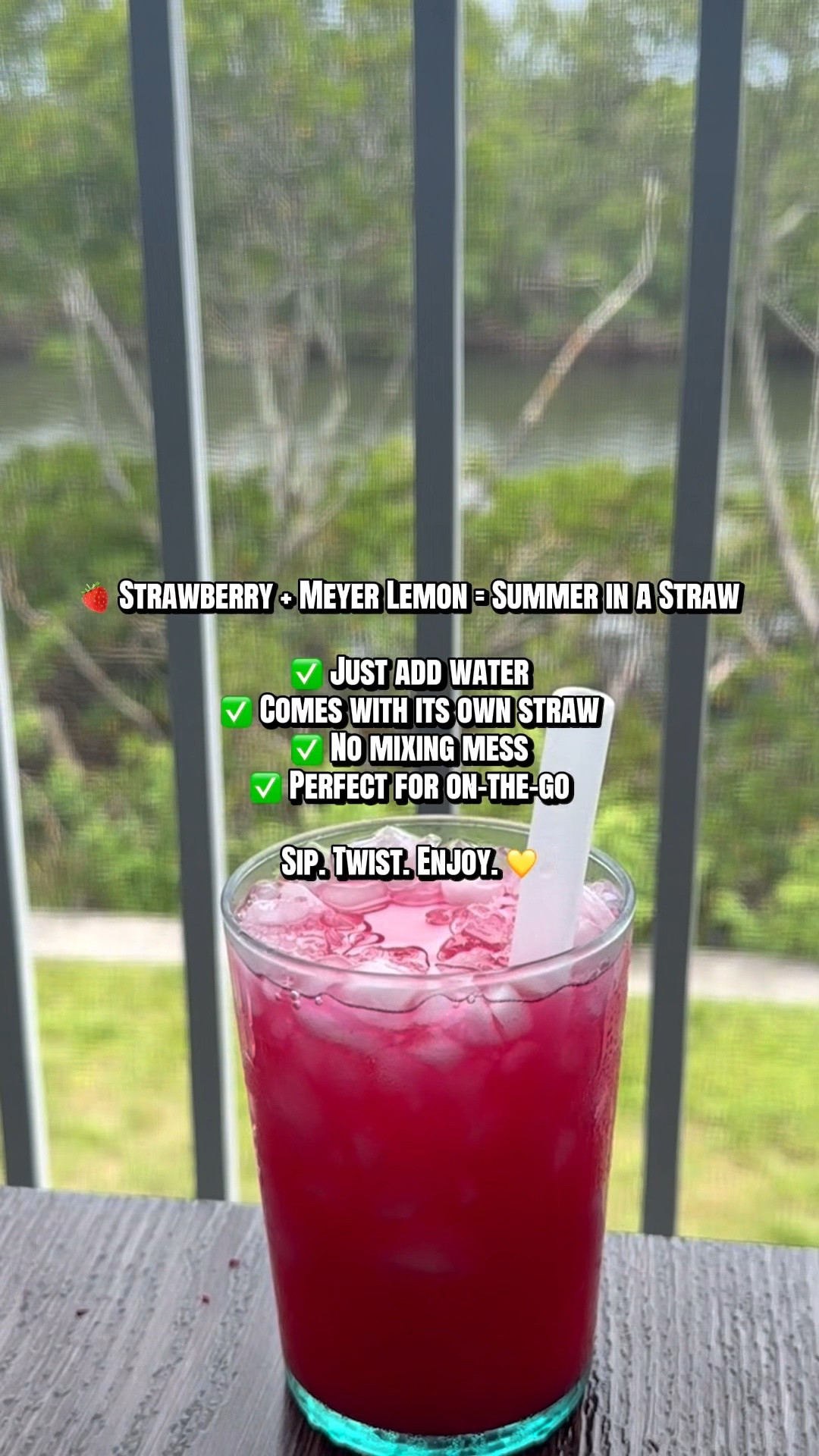 Summer drink obsession unlocked 🍓🍋☀️

The Twyst Strawberry & Meyer Lemon mix is SO refreshing on its own or mixed into your favorite cocktail. The best part? It comes with its own straw, making it perfect for travel, the lake, the beach, or any summer adventure.

Sweet, refreshing, and made for sipping on the go 🤍

#LTKmomlife #LTKdayinmylife #LTKfoodie