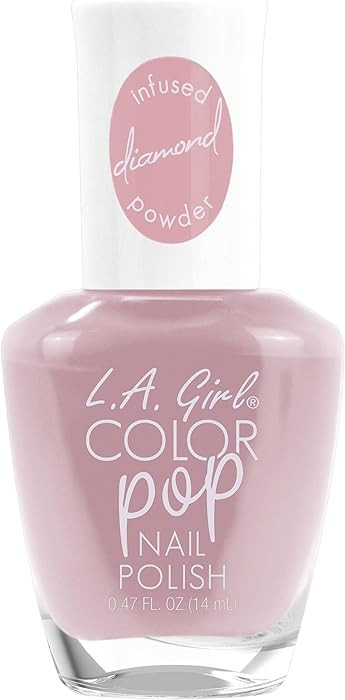 L.A. Girl Color Pop Nail Polish with Diamond Powder, Vintage Rose GNL889 | Amazon (US)