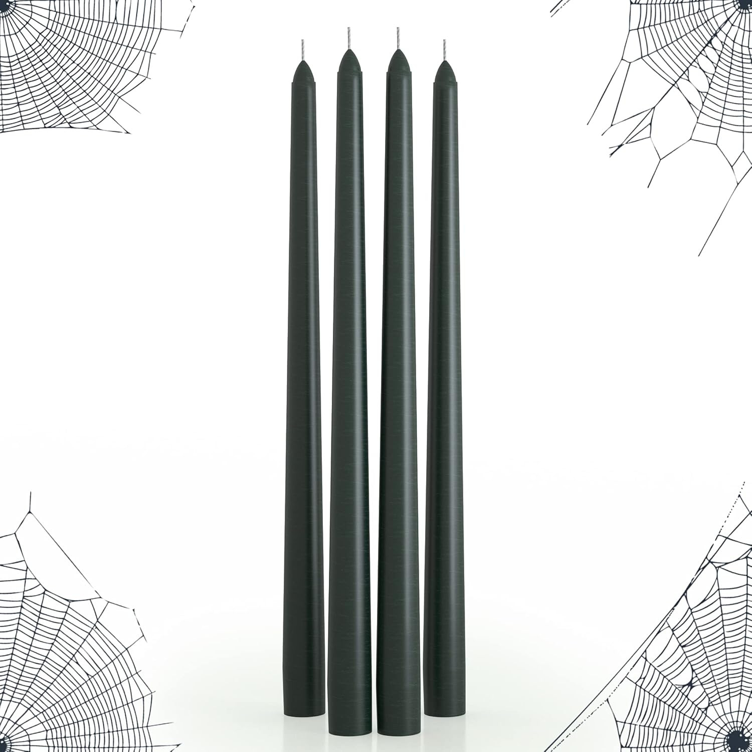 CANDWAX 14 inch Taper Candles Set of 4 - Halloween Taper Candles Unscented - Tall Candles Long Bu... | Amazon (US)
