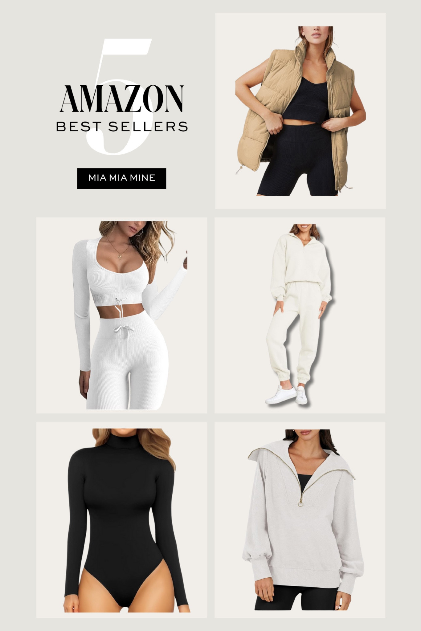 Amazon best sellers on #miamiamine 
Amazon puffer vest
Amazon workout set
Amazon sweatshirt and sweatpants
Amazon bodysuit
Amazon half zip pullover 

#LTKActive #LTKFindsUnder100 #LTKFindsUnder50
