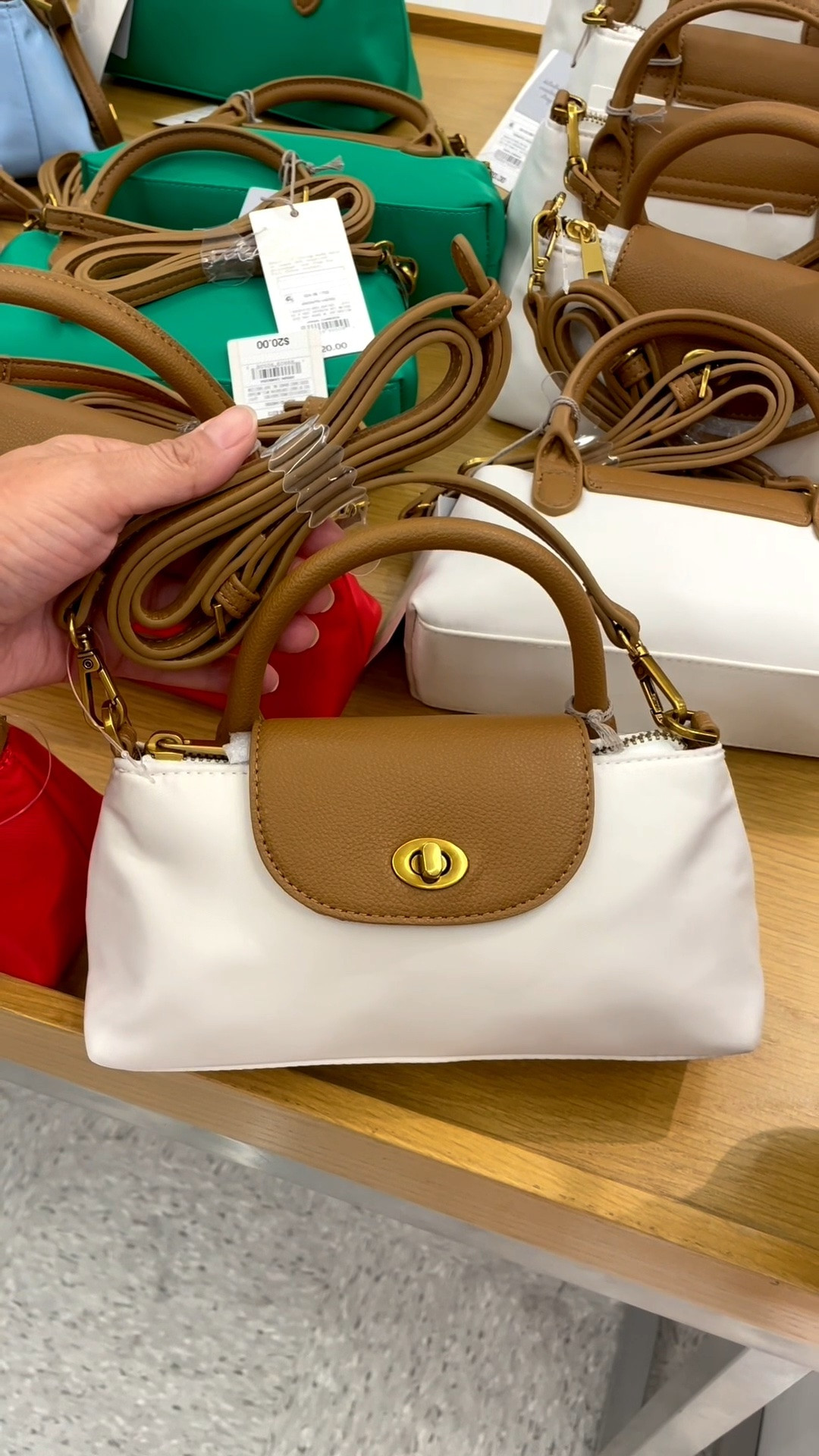 FOUND: @Target  $20 mini version of that viral $120 nylon bag! 🎯✨

I honestly could not believe this Target fashion find! This mini nylon top handle bag gives the same effortless, elevated everyday style as the viral Longchamp bag trend for a fraction of the price. 🤍

The mini bag trend is everywhere right now, and this affordable Target bag is the perfect size for your everyday essentials: phone, wallet, keys, lip gloss, and more. It’s such a cute casual everyday bag or lightweight travel pouch!

If you love Longchamp-inspired styles, budget-friendly fashion finds, and viral Target must-haves, add this one to your wishlist! 🛍️

Shop this Target bag + more Target new arrivals by clicking the product images below on my LTK!

#TargetFinds #TargetStyle #TargetFashion #AffordableFashion #EverydayBag

#LTKootd #LTKWorkwear #LTKSeasonal