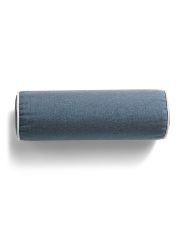 Indoor Outdoor Contrast Piping Bolster Pillow | Acrylic | Marshalls