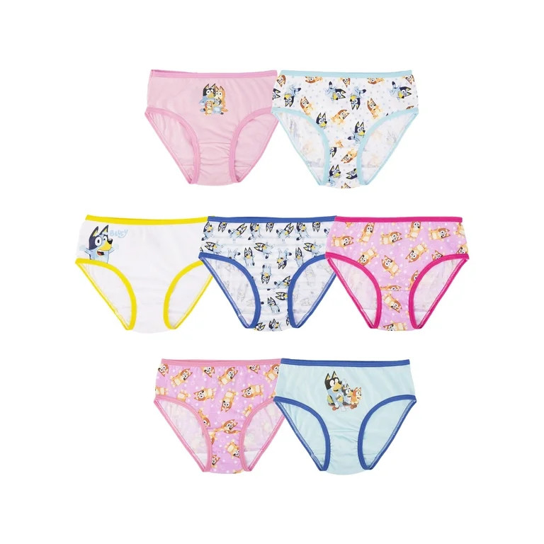 Bluey Girls Brief, 7-Pack, Sizes 4-6 | Walmart (US)