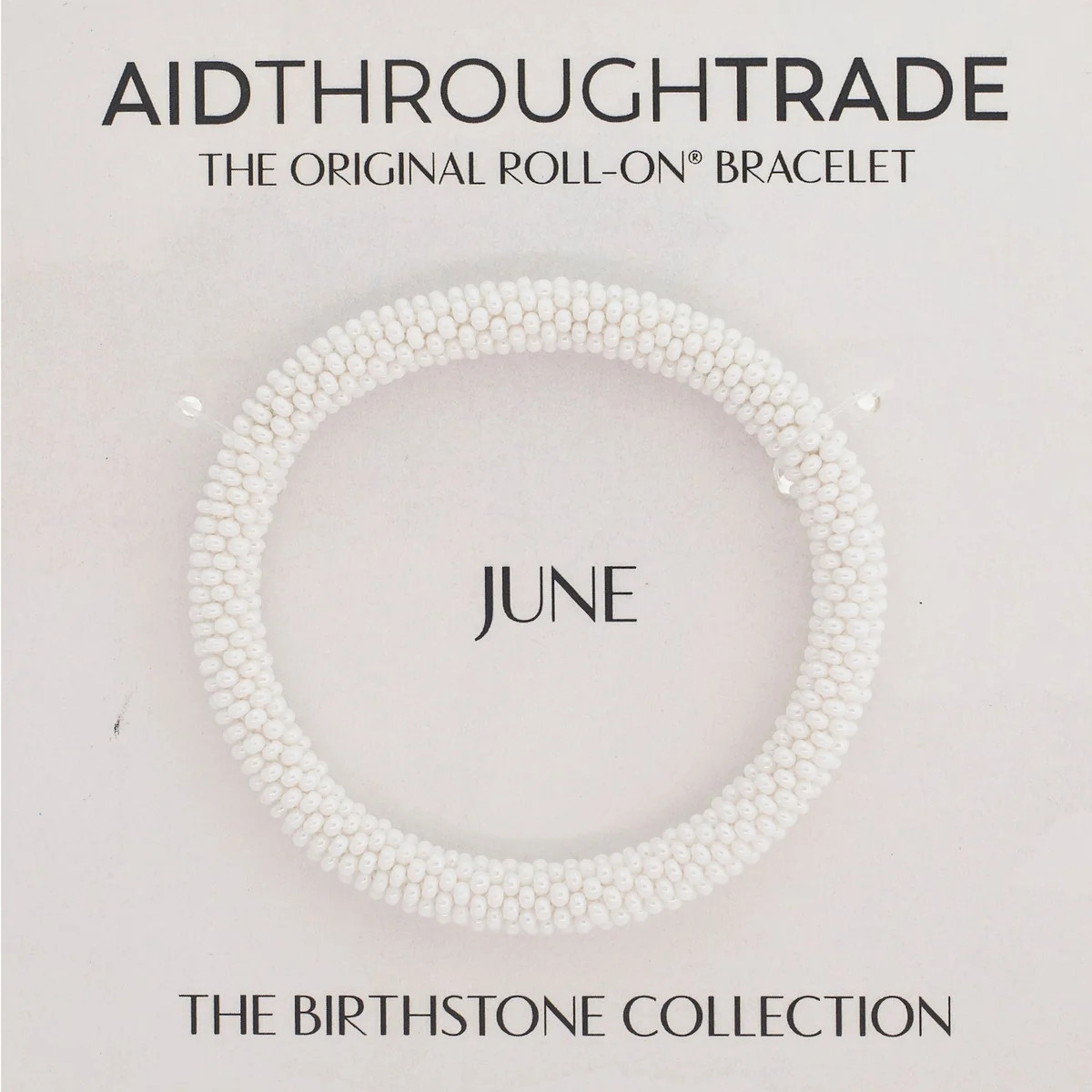 8&quot  Birthstone Roll-On® Bracelets  June | Aid Through Trade