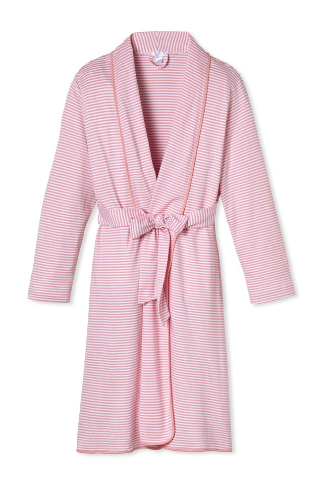 Pima Robe in Elderberry | LAKE Pajamas