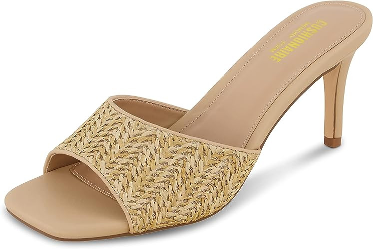 CUSHIONAIRE Women's Evie one band dress sandal +Memory Foam | Amazon (US)