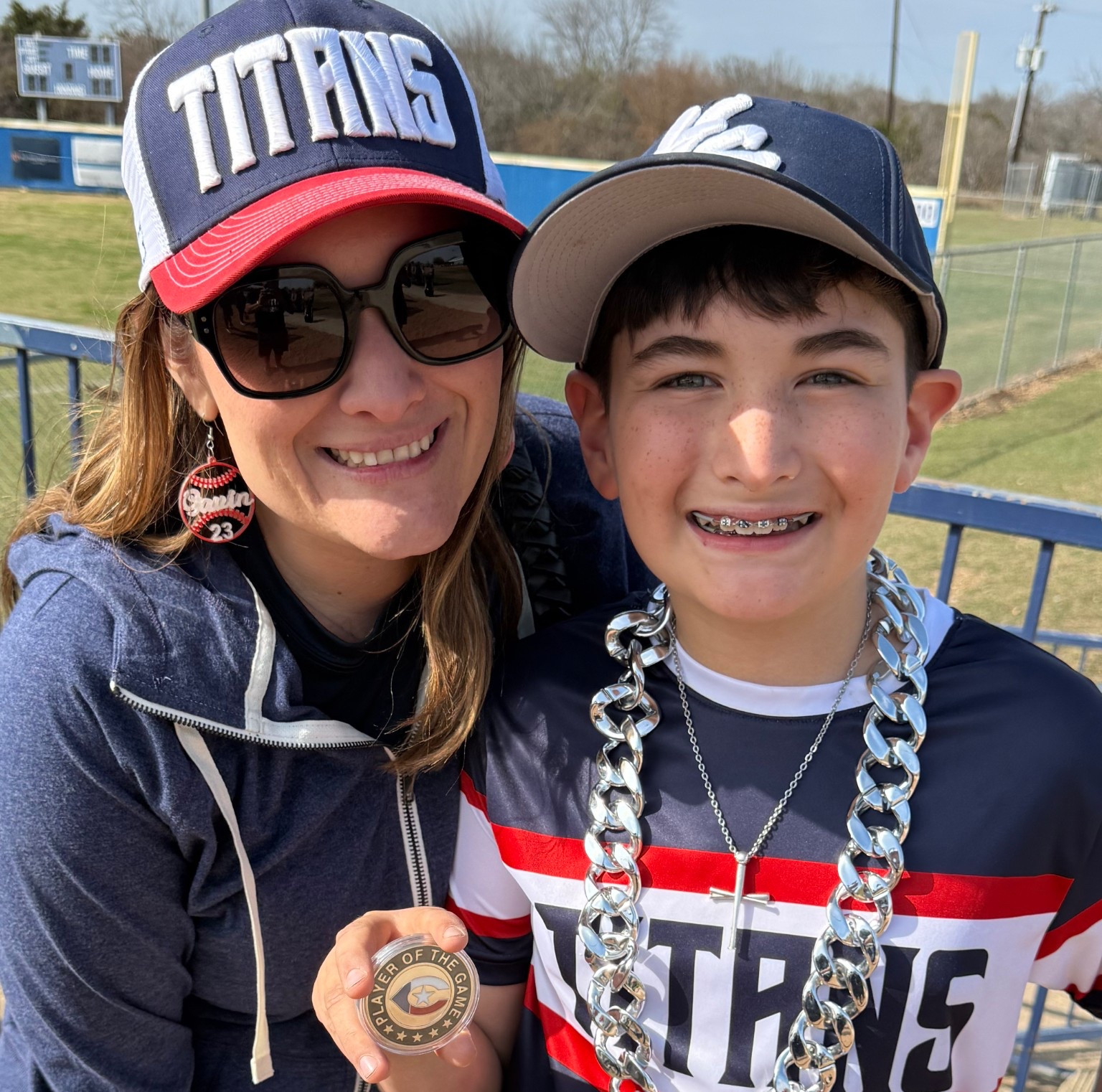 These custom baseball earrings are so fun and were such a hit! (Pun intended 😉) ⚾️ 

#LTKOver40 #LTKKids #LTKmomlife