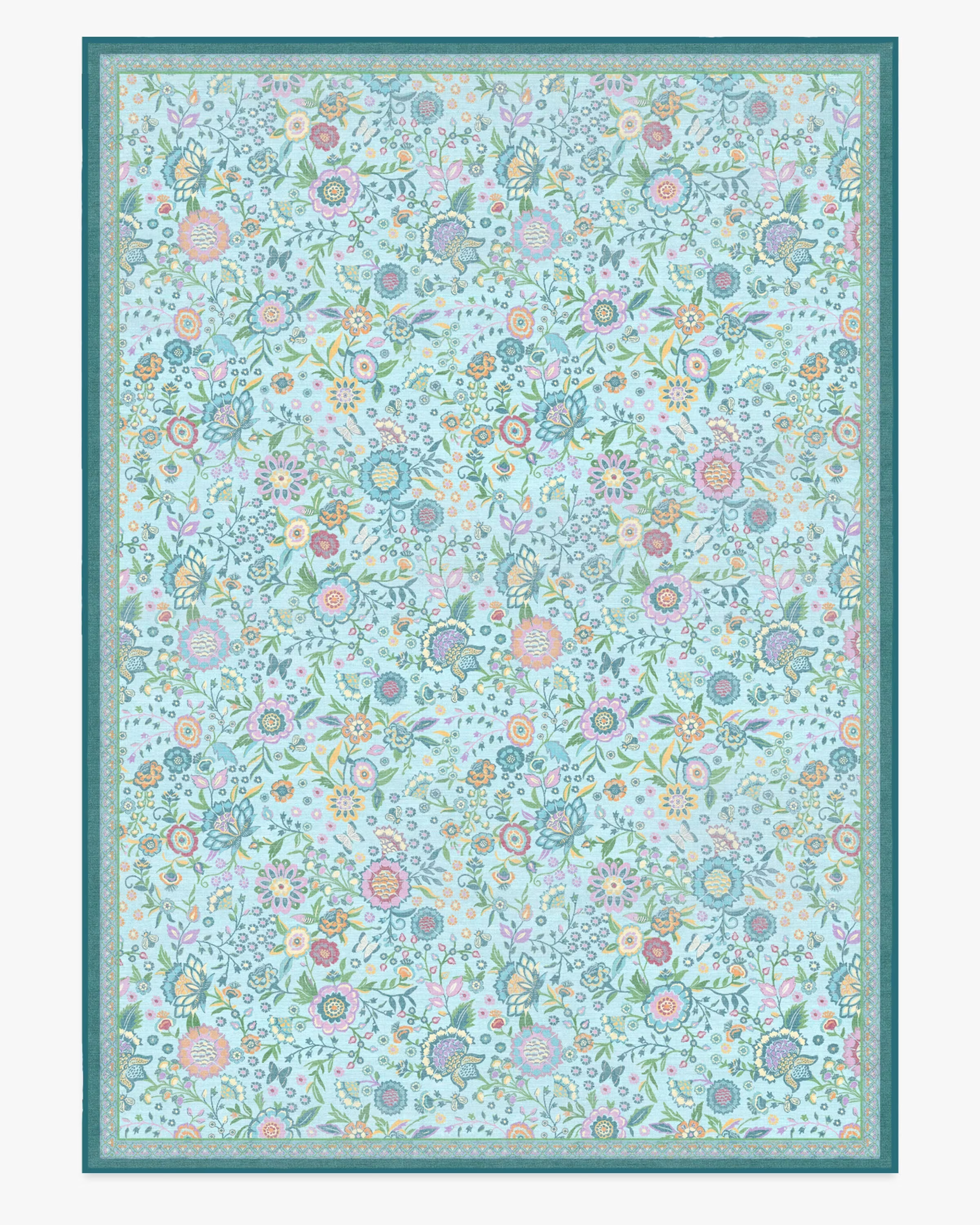 Bridgerton Royal Garden Multicolor Rug | Ruggable
